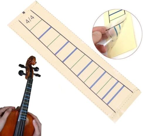 3PCS Violin Practice Fiddle Finger Guide Sticker Violino Fingerboard Fretboard Indicator Position Marker (4/4) in Kuwait