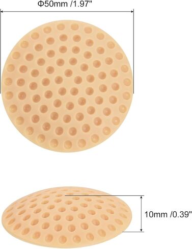 uxcell 6pcs سدادة الباب واقي جدار ، 50 مم/2 "مصدات لاصقة ذاتية أبيض PVC حارس العازلة لوقف باب المكتب المنزلي in Saudi Arabia