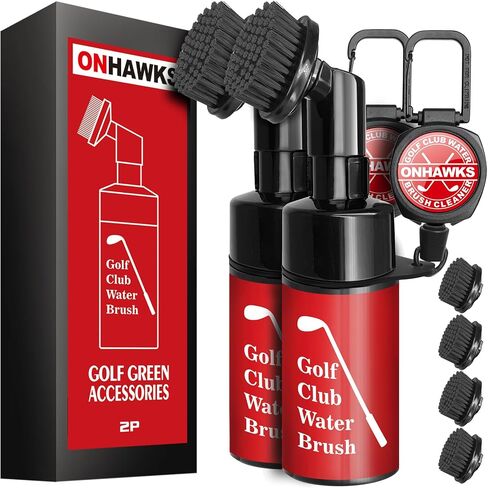 Upgraded Pro Golf Club Water Brush Cleaner with Retainer Clip,Ultimate Green Cleaning Equipment for Golfers,Simple and Effective Club Cleaning Accessories,Best Golf Gifts for Men and Women in Saudi Arabia