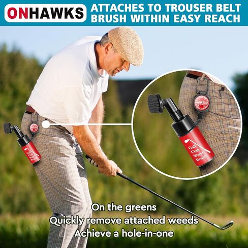 Upgraded Pro Golf Club Water Brush Cleaner with Retainer Clip,Ultimate Green Cleaning Equipment for Golfers,Simple and Effective Club Cleaning Accessories,Best Golf Gifts for Men and Women in Saudi Arabia