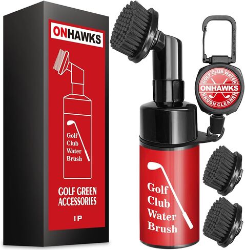 Upgraded Pro Golf Club Water Brush Cleaner with Retainer Clip,Ultimate Green Cleaning Equipment for Golfers,Simple and Effective Club Cleaning Accessories,Best Golf Gifts for Men and Women in Saudi Arabia