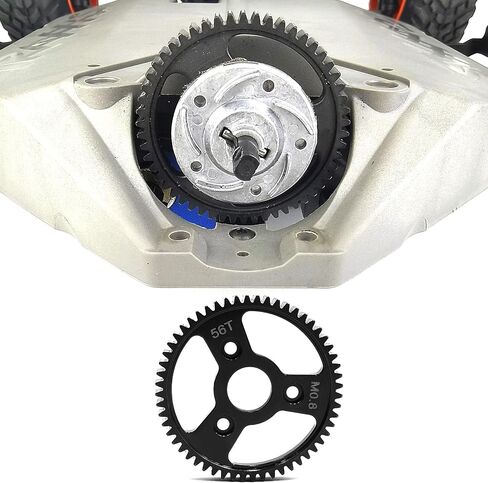 Gear Spec Gear 58t Main Gear 0.8m 32p لـ 1/10 Tra-xxas E-Revo Rally Vxl Slash 4x4 جميع الإصدارات Stampede 4x4 Vxl Summit T-Maxx (58t) in Kuwait