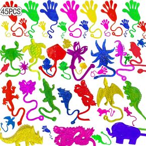 45pcs اليدين اللاصقة لزجة أصابع الحفلات الحفلات للأطفال