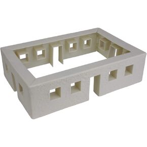 BMC WW2 Bunker Walls - TAN Plastic Army Men Men Playet Playet Excessory Building in Kuwait