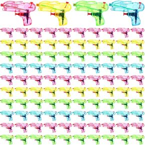 Jexine 100 Pcs Squirt Water Guns Mini Water Gun for Kids Water Squirter Pistol Toys for Boys Girls Summer Pool Beach Party Favor