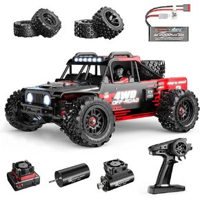 MJX Hyper Go RC Truck 4x4 RC Brushless RC Truck 14209 محرك سيارة RC تعمل بالكهرباء بدون فرش و ESC ، سيارات RC للبالغين ، 1/14 4WD عالية السرعة RC CARS للبالغين خارج الطريق RC CAR