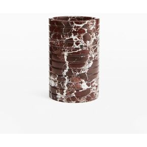 Marble Wine Chiller Bucket, 750ml Wine & Champagne Cooler, Kitchen Ware Storage,Vase,for Party, Kitchen, Bar Cart Decor to Chill & Keep Bottles Cold with Unique Wine (purple marble)