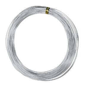 UXCELL 18 GAUGE 1MM سلك تسليح الألومنيوم ، 32.8 قدم (10 م) سلك معدني قابلة للانحناء سلك متسكع لسلسلة المليار