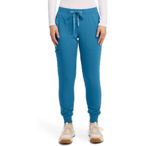Med Couture Touch Women's Scrub Pant Yoga Jogger with 5 Pockets & Drawstring Waistband - MC7710 in Kuwait