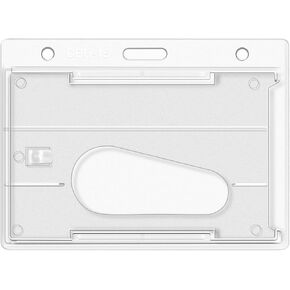 Fallen One 2 Pack Pack Aptondal Id Badge Stad ، البلاستيك الصلب ، واضحة ، عقد 2 بطاقتين