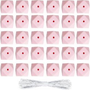 105pcs حبات رسائل السيليكون ، BetterJonny 12mm A-Z Beads Beads Square Letters Beads مع حبات سليكون فضفاضة للسيليكون لسلسلة قلادة المجوهرات DIY Crafts