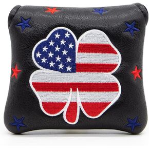 Golf Putter Covers Mallet Putter Headcover Leather Putter Covers Golf Club Covers Magnetic Golf Putter Headcover for Most Brand