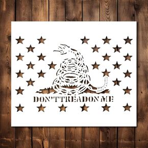 لا تفسد قالب الاستنسل - الجيش العسكري القابل لإعادة الاستخدام ، نحن The People Stencils للطلاء على الخشب ، والزجاج ، وصخور الجدران ، والجدران ، والأدوات الزجاجية ، ورسم الرش ، والبخار ، والحرف (8.5 × 11)