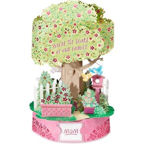 American Greetings Magic Moments Card Aport Up Bopp Mother مع مظروف (قلب عائلتنا)