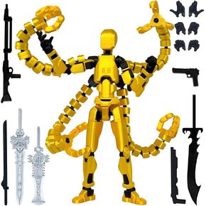 الانتهاء من التجميع T13 الإجراء الشكل 3D مطبوعة متعددة المفصلات T13 Lucky 13 Dummy 13 Nova 13 Robot 13 Action Figure Desktop Decorations لمحبي اللعبة