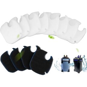 منصات مرشح العلبة مناسبة لـ Amosijoy 172/225/265GPH Aquarium Filters ، وسادات مرشح العلبة البديلة تناسب أنظمة مرشح Coospider-Repta 12pcs