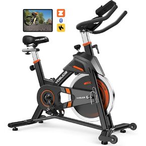 YOSUDA Light Commercial Exercise Bike for Home Magnetic Exercise Bike Stationary 350LB Capacity, Exercise Bike with Indoor Cycling Bike with Tablet Mount & Comfortable Seat Cushion (RED)