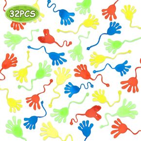 32pcs الأيدي اللزجة - أصابع لزجة ، لعبة اسفنجي يدوي ، ألعاب الهالوين ، لصالح حفلة عيد الميلاد ، أفضل حفلات عيد ميلاد.