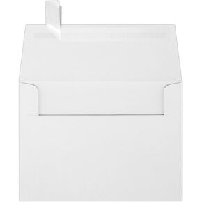 LUXPaper A6 Invitation Envelopes | Peel & Press | 4 3/4" x 6 1/2" | White | 24lb. Text | 50 Qty