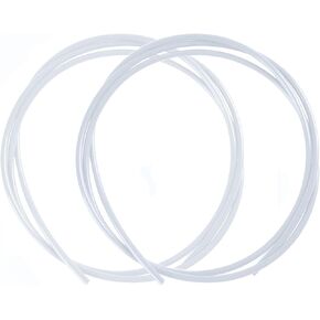 UNIDO PTFE Teflon Tube 1.2m*2, 2.5mm ID×4mm OD PTFE Tubing Fits Bambu Lab A1/A1 mini/P1P/P1S/X1C, Bowden Tube for Creality K1/K1 Max/Ender 3 V3 Direct Drive Extruder 3D Printer (White)