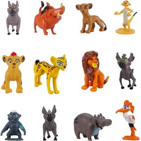 Pack of 12 The Lion King,The Lion Guard Figurines, Tales of Mufasa & Simba Perfect The Lion King Toys, 2-4 inches Mini Figurines Toy Set