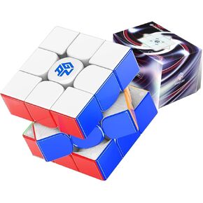 Bromocube Gan 15 Maglev Pro UV مغلفة ، 2024 New Gans 3x3 Magnetic Speed ​​Cube ، 58.6g Lightwight Magic Puzzle Cube (Gan15 Maglev UV ، سطح لامع+داخلي أساسي)