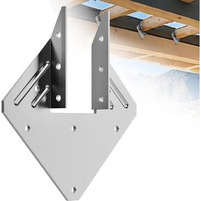 20pcs Hurricane Ties for Rafter 18-Gauge Hurricane Straps, Hot Dip Galvanized Rafter Ties Brackets Connectors for Roofing Trusses Wood Timber, Joist Hangers Truss Rafter Connector