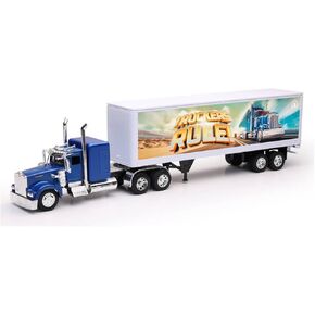 NewRay Toys Kenworth Custom W900 with Dry Van Trailer Die Cast with Openable Door, 1:32 Scale, Kids, Gifts, Birthdays