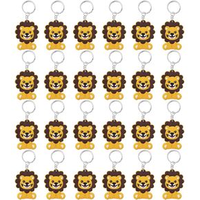 Cicibear 60 Pack Lion Party Decorations للضيوف ، و 20 أسود أسد ، و 20 علامة ، و 20 حقيبة هدايا لـ Jungle Safari Wild Woodland Dower ، حفلة عيد ميلاد الأطفال.