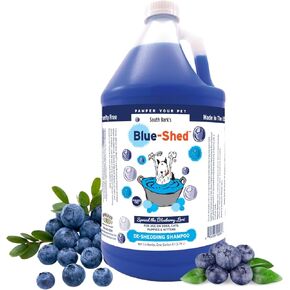 شامبو South Bark Blue-Shed® للكلاب والقطط 12 أوقية. | تفتيح | deshedding | طويل الأمد ، رائحة الفواكه | خالية من القسوة | خالية من البارابين | قابلة للتحلل وغير سامة | صنع في الولايات المتحدة