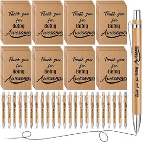 CTOSREE 48 PCS 2025 GIFTS GIFTS COLLERT COLLEGE TRAME TRAME NOTEPAD مع Bamboo Ballpoin