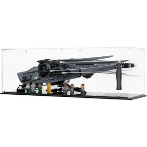 علبة عرض الأكريليك لـ Lego Dune Atreides Royal Ornithopter 10327 ، صندوق عرض مقاوم للغبار لـ Lego 10327 Dune Atreides Royal Ornithopter ، الحجم: 24.8x11.81 × 69 بوصة (غير متضمن النموذج)