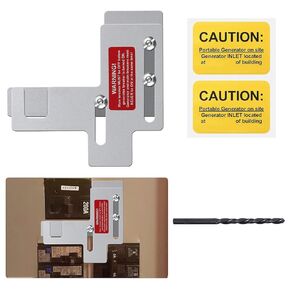 Generator Interlock Kit Compatible with Siemens or Murray 100 Amp Panels. 7/8-1 1/4 Inches Spacing Between Main and Generator Breaker, Professional and Interlock Kit