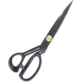 Professional Tailor Fabric Sharp Scissors 11 Inch for Sewing Cutting Leather Carpet Paper Art Shears for Home Office Classroom Artists Homemade. (Black, 11 Inch)