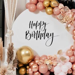 Happy Birthday Party Decal Sign for Backdrop Letters Peel and Stick Happy Birthday Gender Reveal Sticker for Balloon Arch Decorations Party Sign Wall Decor(Gold) in Saudi Arabia