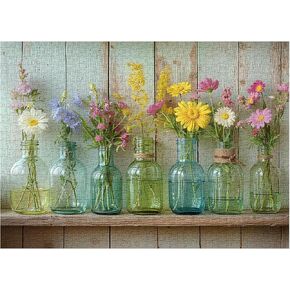 Wildflower 1000 قطعة لغز للبالغين ، Pickforu Whispering Blooms Flower Garden Garden