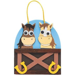 متعة Express Express Western Horse Ornament CK -12 - مجموعات الحرف اليدوية - VBS VOSAL LACTICT BIBLE SCHOODS/DICER - 12 قطعة