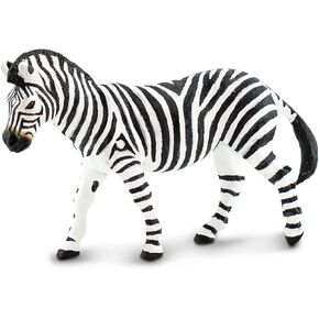 Safari Ltd. Plains Zebra تمثال - شخصية واقعية 5 بوصة - لعبة تعليمية للبنين والبنات والأطفال الذين تتراوح أعمارهم بين 1+