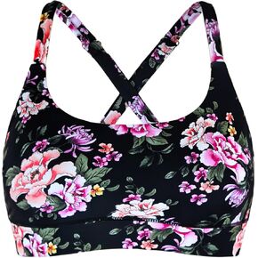 Women’s Supportive Scoop Neck Sporty Swimsuit Cross Spaghetti Strap Bathing Suit Bikini Top in Kuwait