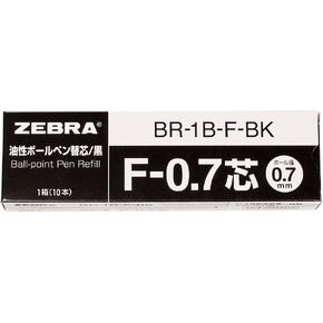 Zebra B-BR-1B-F-BK Ballpoint Pen Pen Bear ، F-0.7 Lead ، Black ، 10 Lex