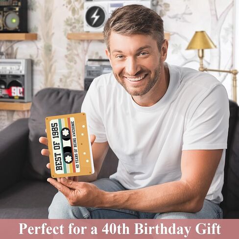 Unique Retro 50th Birthday Card for Men and Women, Aesthetic 50th Birthday Gifts for Him and Her, Cassette Tape Card for Bday Decoration, Best Vintage Gift Ideas for Mom, Dad, Friends, Colleagues in Kuwait