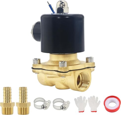 Electric Solenoid Valve 3/8 Inch NPT 12V DC Brass Air Valve 2W040-10 Normally Closed Solenoid Valve for Water Air Gas Fuel Oil in Saudi Arabia