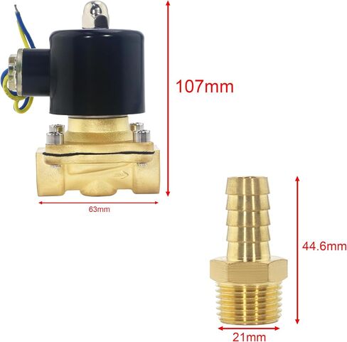 Electric Solenoid Valve 3/8 Inch NPT 12V DC Brass Air Valve 2W040-10 Normally Closed Solenoid Valve for Water Air Gas Fuel Oil in Saudi Arabia