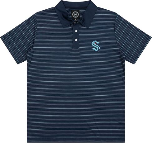 FOCO Men's NHL Team Logo Polo Short Sleeve Polyester Shirt in Saudi Arabia