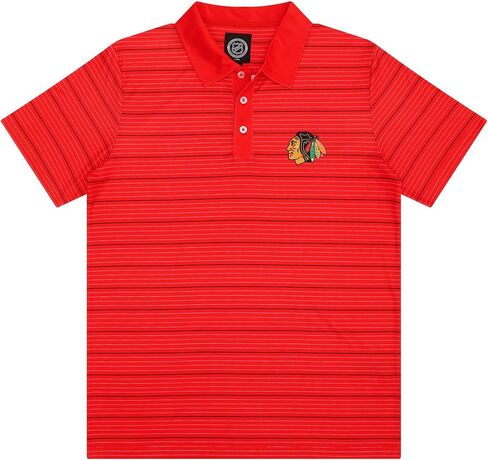FOCO Men's NHL Team Logo Polo Short Sleeve Polyester Shirt in Saudi Arabia