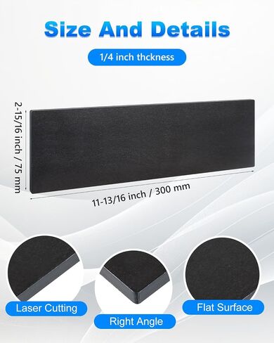 Rocaris 4 Pcs 6 X 12 X 1/4 Inch A36 Steel Plate Hot Rolled, Steel Base Plate for Construction Boards, Structure Support, Weldable Square and Industrial in Kuwait
