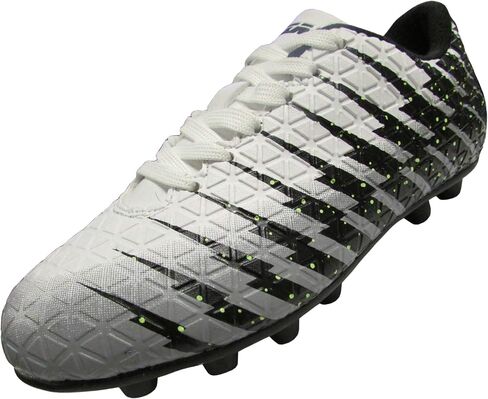 Vizari Bolt FG Red/Black/Silver Soccer Shoe, 3.5 US Unisex Big Kid in Kuwait