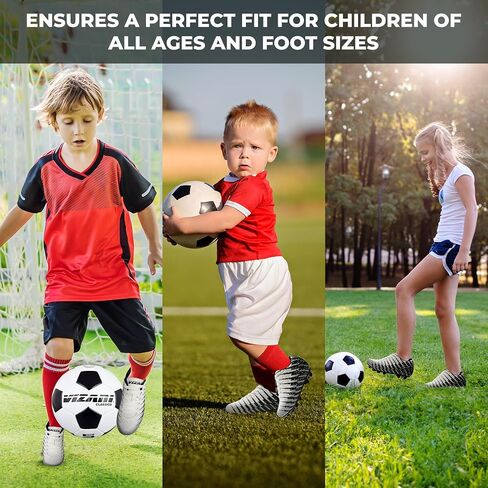 Vizari Bolt FG Red/Black/Silver Soccer Shoe, 3.5 US Unisex Big Kid in Kuwait