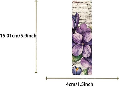 30PCS Nature Pictures of Flowers Paper Bookmarks for Book Lovers, Vintage Aesthetic Bookmark Simple Style Book Accessories Natural Style Book Marks,Boxed Bookmarks Set as Gifts for Students in Saudi Arabia
