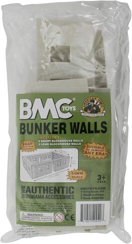 BMC WW2 Bunker Walls - Tan Plastic Army Men Playset Accessory Building in Saudi Arabia